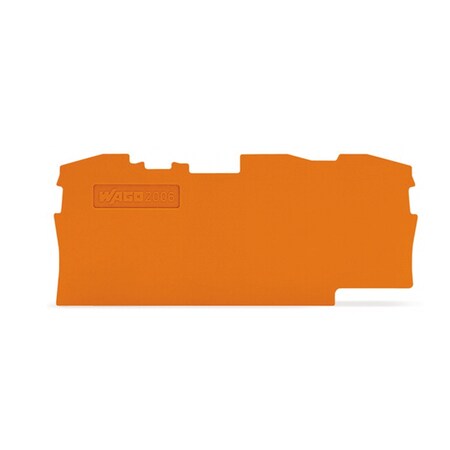 Wago Corporation END / INTERMEDIATE PLATE, ORANGE, 2006-1392